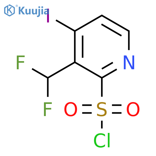 3-(Difluoromethyl)-4-iodopyridine-2-sulfonyl chloride structure