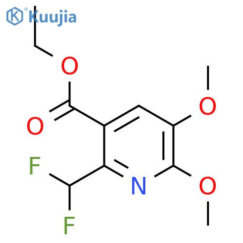 Ethyl 6-(difluoromethyl)-2,3-dimethoxypyridine-5-carboxylate structure