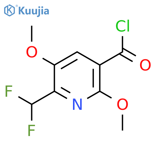 2-(Difluoromethyl)-3,6-dimethoxypyridine-5-carbonyl chloride structure
