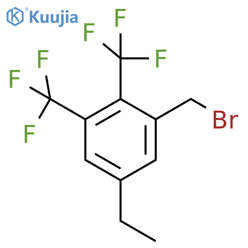 2,3-Bis(trifluoromethyl)-5-ethylbenzyl bromide structure
