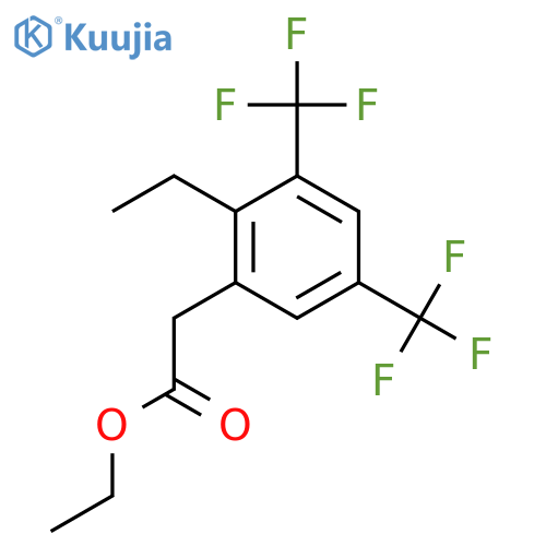 Ethyl 3,5-bis(trifluoromethyl)-2-ethylphenylacetate structure