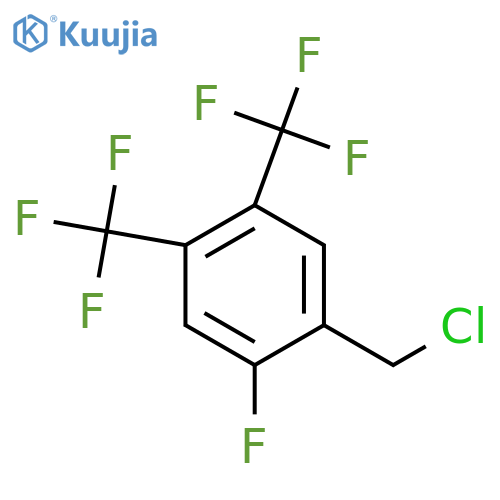 4,5-Bis(trifluoromethyl)-2-fluorobenzyl chloride structure