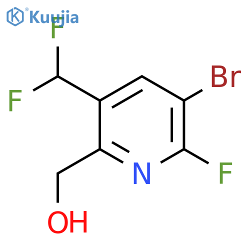 3-Bromo-5-(difluoromethyl)-2-fluoropyridine-6-methanol structure