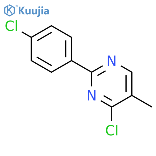 Pyrimidine, 4-chloro-2-(4-chlorophenyl)-5-methyl- structure