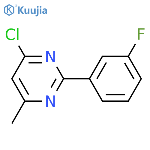 4-Chloro-2-(3-fluorophenyl)-6-methylpyrimidine structure