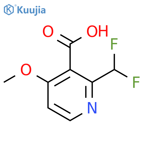 2-(Difluoromethyl)-4-methoxypyridine-3-carboxylic acid structure