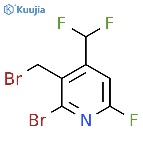 2-Bromo-3-(bromomethyl)-4-(difluoromethyl)-6-fluoropyridine structure