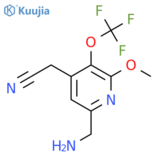 6-(Aminomethyl)-2-methoxy-3-(trifluoromethoxy)pyridine-4-acetonitrile structure