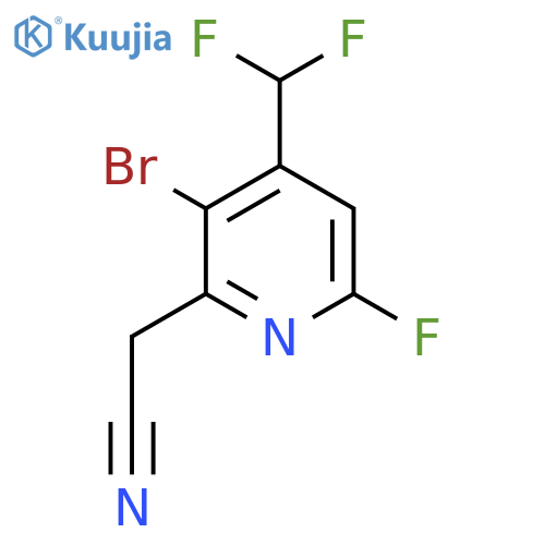 3-Bromo-4-(difluoromethyl)-6-fluoropyridine-2-acetonitrile structure