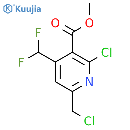 Methyl 2-chloro-6-(chloromethyl)-4-(difluoromethyl)pyridine-3-carboxylate structure