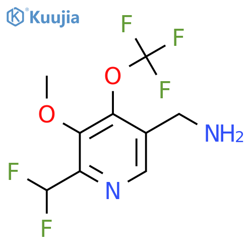 5-(Aminomethyl)-2-(difluoromethyl)-3-methoxy-4-(trifluoromethoxy)pyridine structure