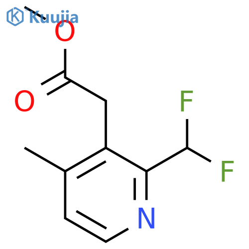 Methyl 2-(difluoromethyl)-4-methylpyridine-3-acetate structure