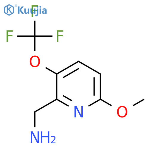 2-(Aminomethyl)-6-methoxy-3-(trifluoromethoxy)pyridine structure