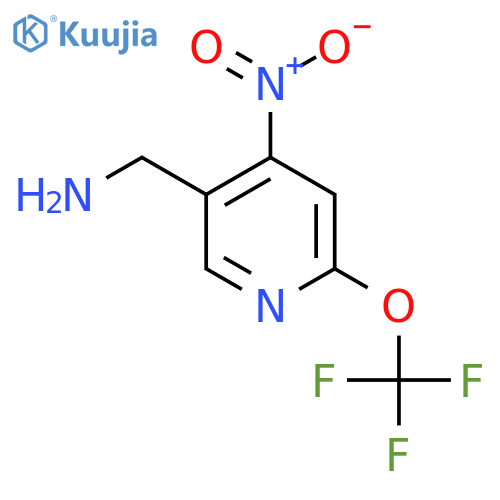 5-(Aminomethyl)-4-nitro-2-(trifluoromethoxy)pyridine structure