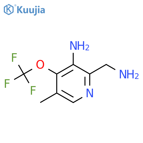 3-Amino-2-(aminomethyl)-5-methyl-4-(trifluoromethoxy)pyridine structure