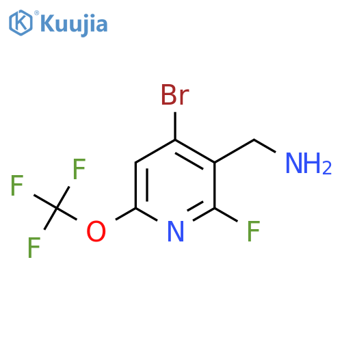 3-(Aminomethyl)-4-bromo-2-fluoro-6-(trifluoromethoxy)pyridine structure