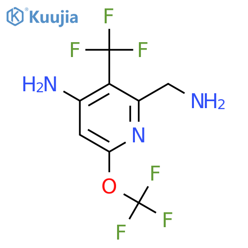 4-Amino-2-(aminomethyl)-6-(trifluoromethoxy)-3-(trifluoromethyl)pyridine structure