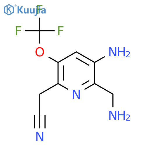 3-Amino-2-(aminomethyl)-5-(trifluoromethoxy)pyridine-6-acetonitrile structure