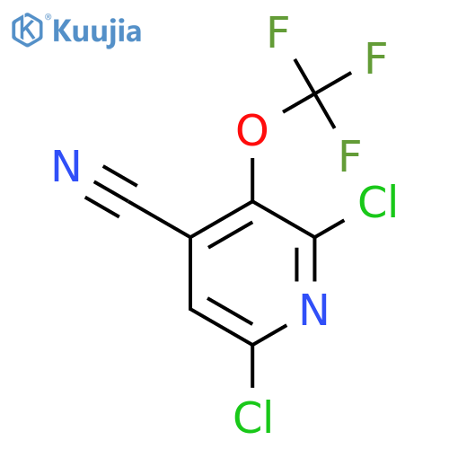 4-Cyano-2,6-dichloro-3-(trifluoromethoxy)pyridine structure