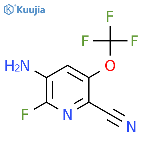 3-Amino-6-cyano-2-fluoro-5-(trifluoromethoxy)pyridine structure