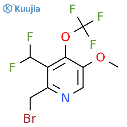 2-(Bromomethyl)-3-(difluoromethyl)-5-methoxy-4-(trifluoromethoxy)pyridine structure