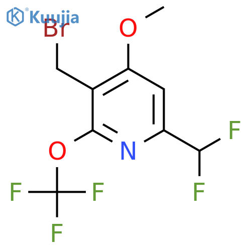 3-(Bromomethyl)-6-(difluoromethyl)-4-methoxy-2-(trifluoromethoxy)pyridine structure