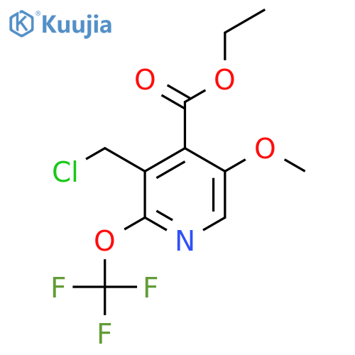 Ethyl 3-(chloromethyl)-5-methoxy-2-(trifluoromethoxy)pyridine-4-carboxylate structure