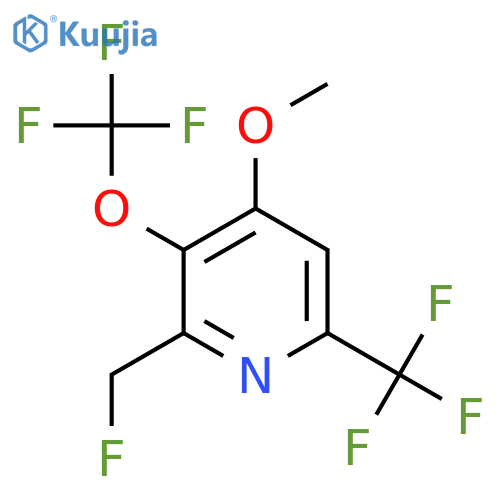 2-(Fluoromethyl)-4-methoxy-3-(trifluoromethoxy)-6-(trifluoromethyl)pyridine structure