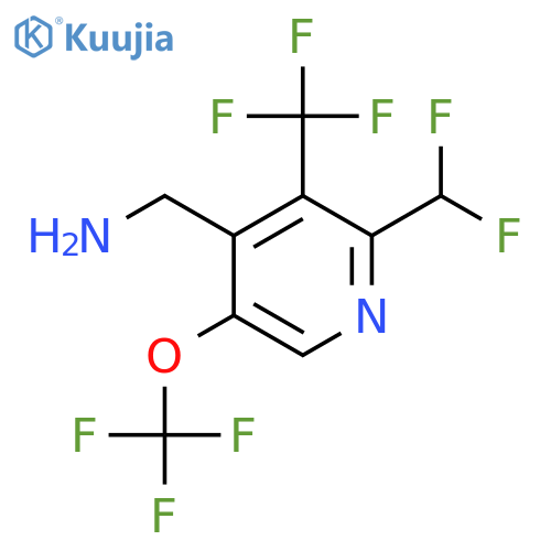4-(Aminomethyl)-2-(difluoromethyl)-5-(trifluoromethoxy)-3-(trifluoromethyl)pyridine structure