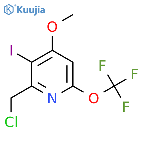 2-(Chloromethyl)-3-iodo-4-methoxy-6-(trifluoromethoxy)pyridine structure