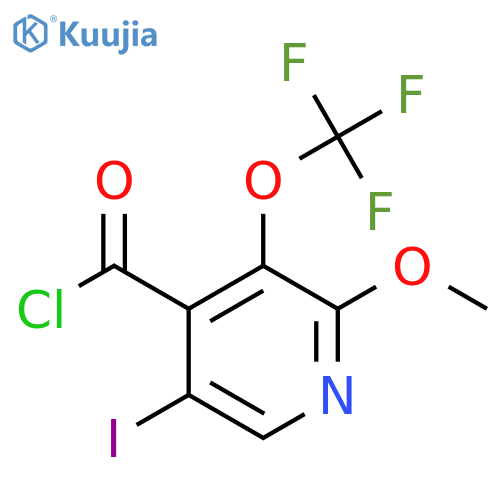 5-Iodo-2-methoxy-3-(trifluoromethoxy)pyridine-4-carbonyl chloride structure