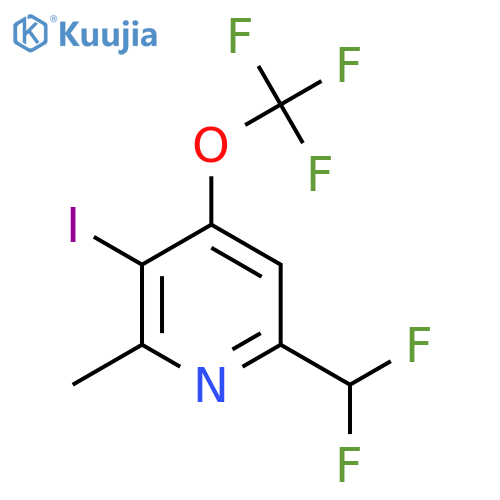 6-(Difluoromethyl)-3-iodo-2-methyl-4-(trifluoromethoxy)pyridine structure