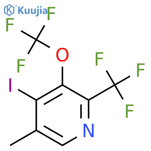 4-Iodo-5-methyl-3-(trifluoromethoxy)-2-(trifluoromethyl)pyridine structure