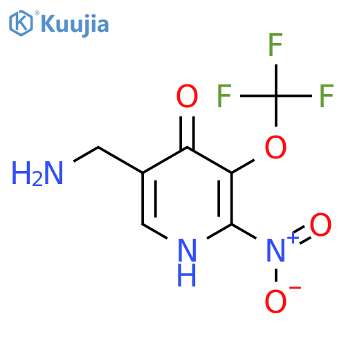 5-(Aminomethyl)-4-hydroxy-2-nitro-3-(trifluoromethoxy)pyridine structure
