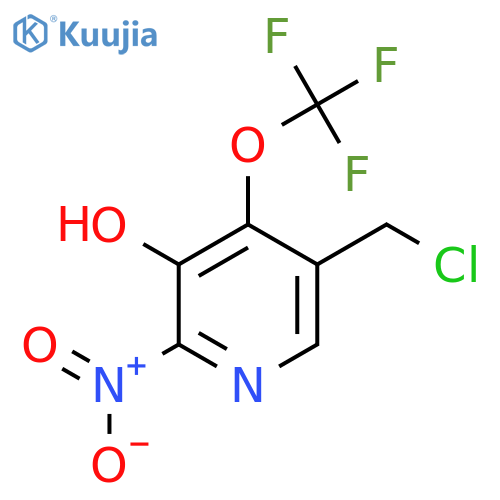 5-(Chloromethyl)-3-hydroxy-2-nitro-4-(trifluoromethoxy)pyridine structure