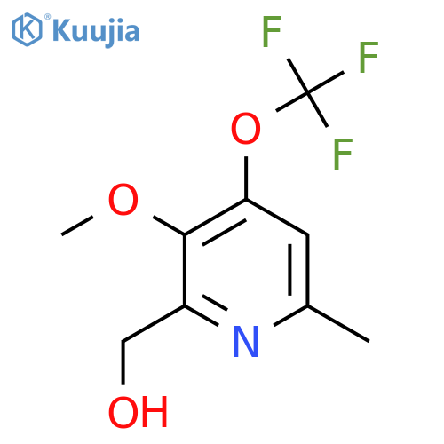 3-Methoxy-6-methyl-4-(trifluoromethoxy)pyridine-2-methanol structure