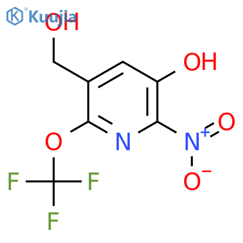 3-Hydroxy-2-nitro-6-(trifluoromethoxy)pyridine-5-methanol structure