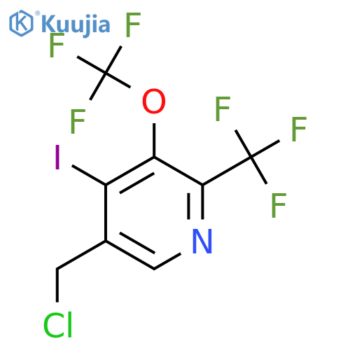 5-(Chloromethyl)-4-iodo-3-(trifluoromethoxy)-2-(trifluoromethyl)pyridine structure