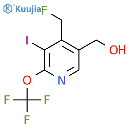 4-(Fluoromethyl)-3-iodo-2-(trifluoromethoxy)pyridine-5-methanol structure