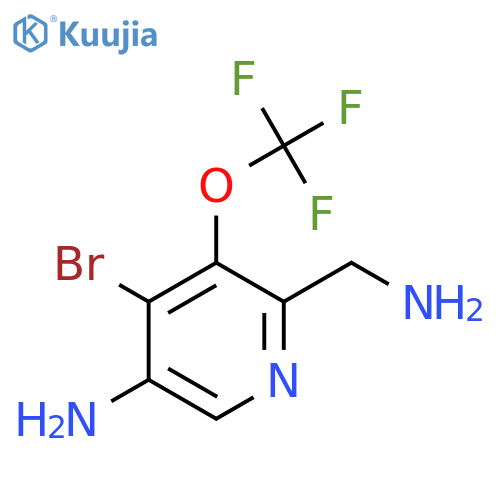 5-Amino-2-(aminomethyl)-4-bromo-3-(trifluoromethoxy)pyridine structure
