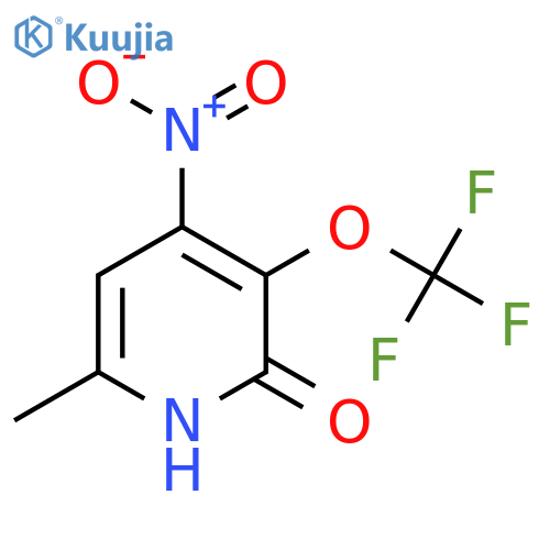 2-Hydroxy-6-methyl-4-nitro-3-(trifluoromethoxy)pyridine structure