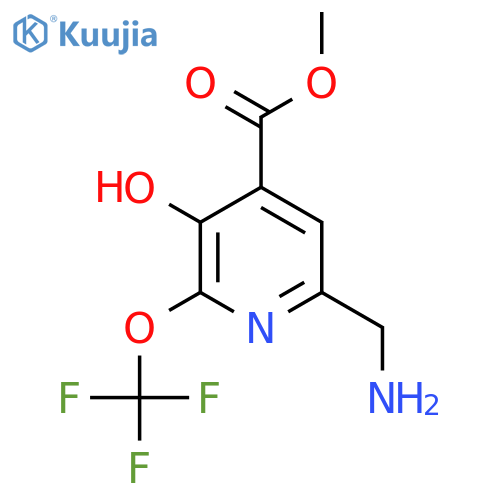 Methyl 6-(aminomethyl)-3-hydroxy-2-(trifluoromethoxy)pyridine-4-carboxylate structure