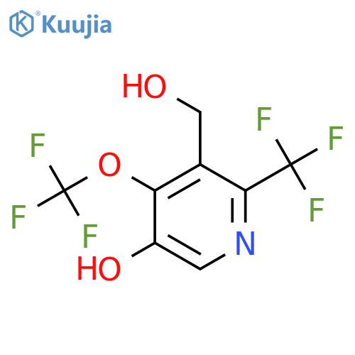 5-Hydroxy-4-(trifluoromethoxy)-2-(trifluoromethyl)pyridine-3-methanol structure