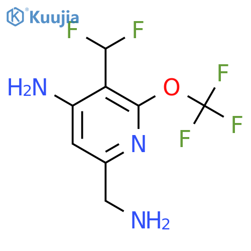 4-Amino-6-(aminomethyl)-3-(difluoromethyl)-2-(trifluoromethoxy)pyridine structure