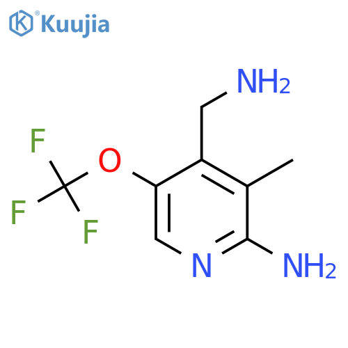 2-Amino-4-(aminomethyl)-3-methyl-5-(trifluoromethoxy)pyridine structure