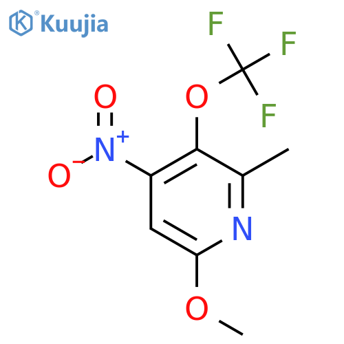 6-Methoxy-2-methyl-4-nitro-3-(trifluoromethoxy)pyridine structure