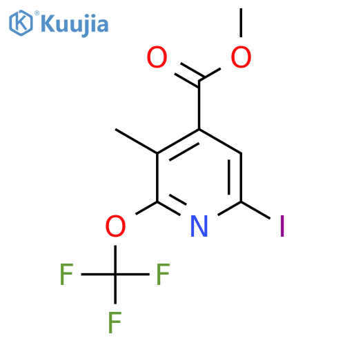 Methyl 6-iodo-3-methyl-2-(trifluoromethoxy)pyridine-4-carboxylate structure