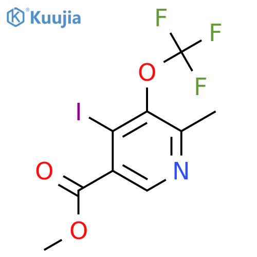 Methyl 4-iodo-2-methyl-3-(trifluoromethoxy)pyridine-5-carboxylate structure