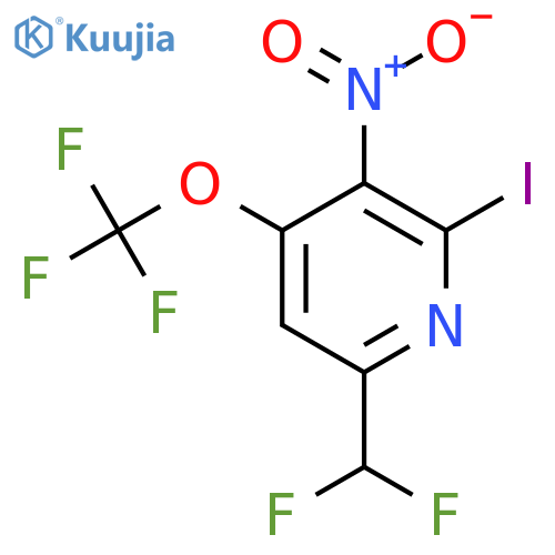 6-(Difluoromethyl)-2-iodo-3-nitro-4-(trifluoromethoxy)pyridine structure