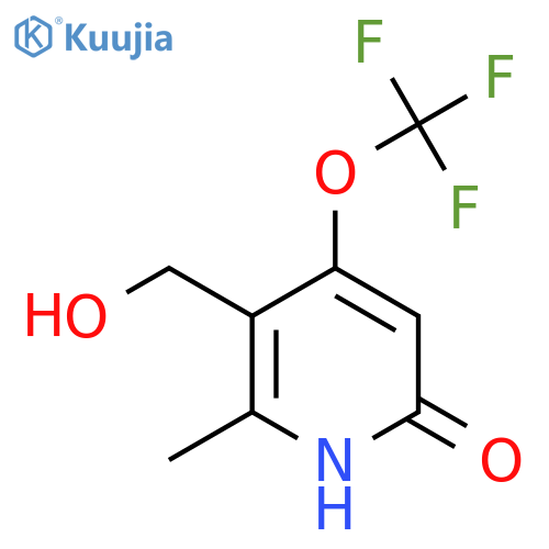 6-Hydroxy-2-methyl-4-(trifluoromethoxy)pyridine-3-methanol structure